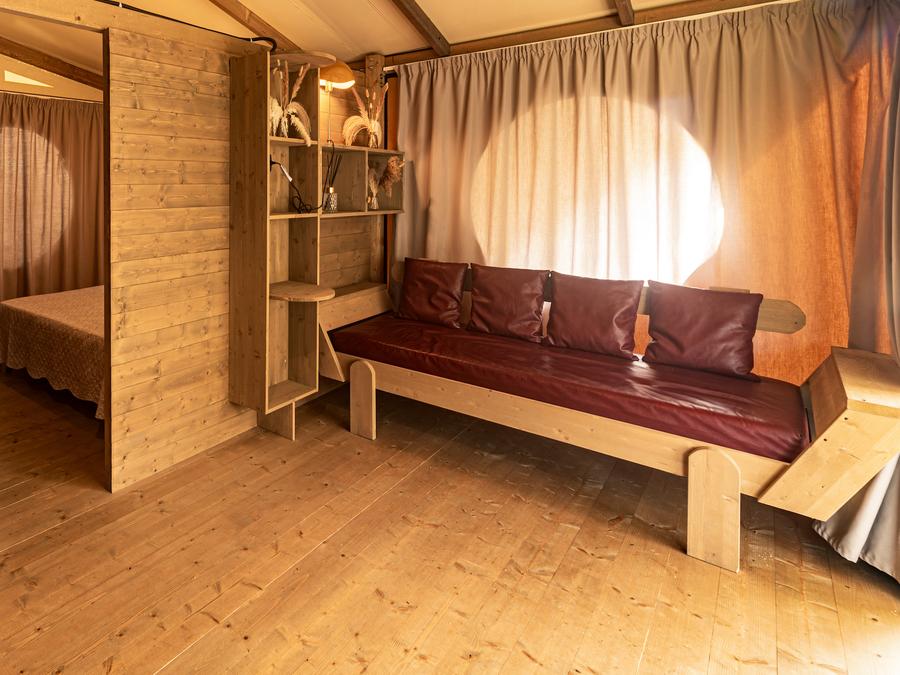 Tente en toile et en bois 5 personnes - RIVIERA LODGE 2