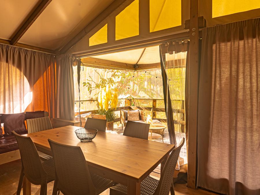 Tente en toile et en bois 5 personnes - RIVIERA LODGE 8