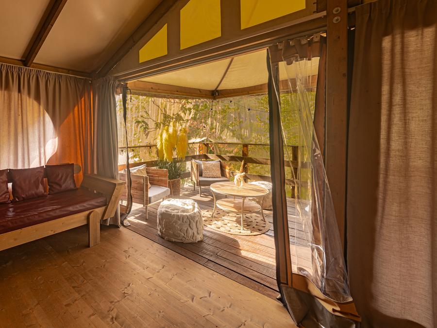 Tente en toile et en bois 5 personnes - RIVIERA LODGE 4