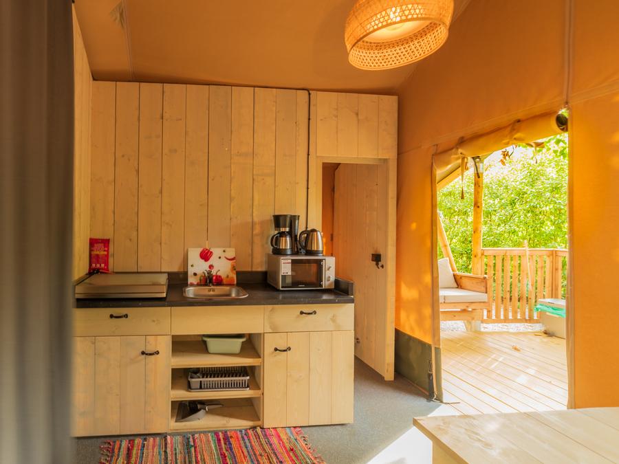 Tente en toile et en bois 5 personnes - SAFARI TENT SERENGETI 3