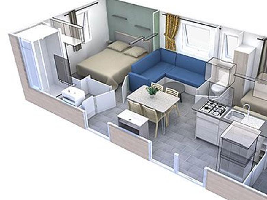 Mobilhome 4 personnes - Lodge Confort climatisé 6