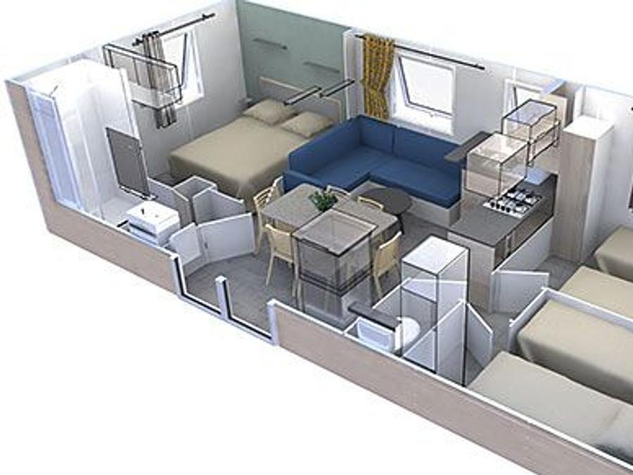 Mobilhome 6 personnes - Family Premium climatisé 5