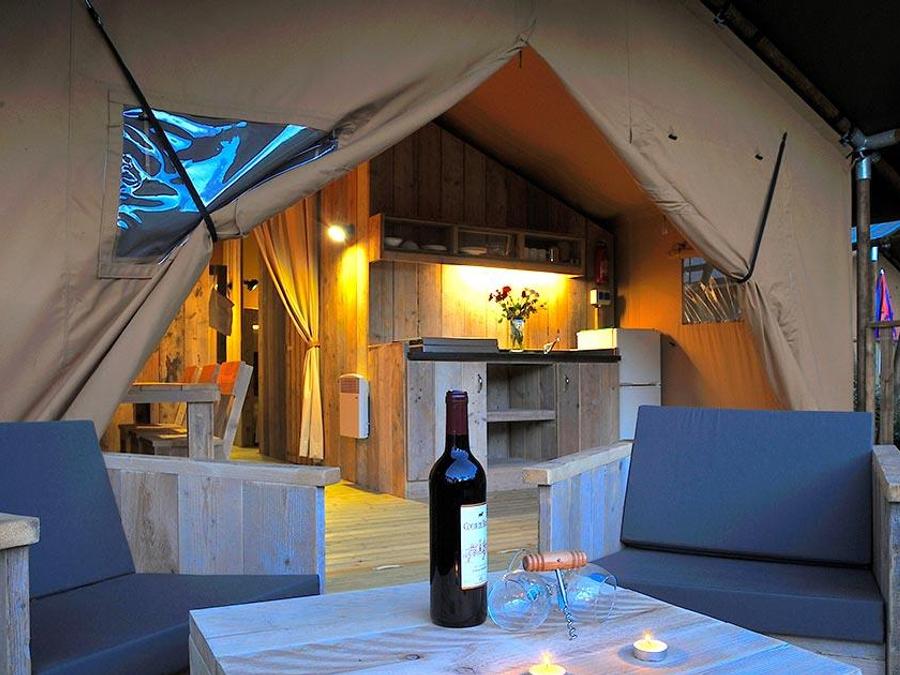 Tente en toile et en bois 4 personnes - LODGE 2