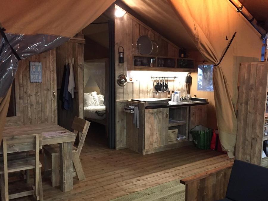 Tente en toile et en bois 4 personnes - LODGE 1
