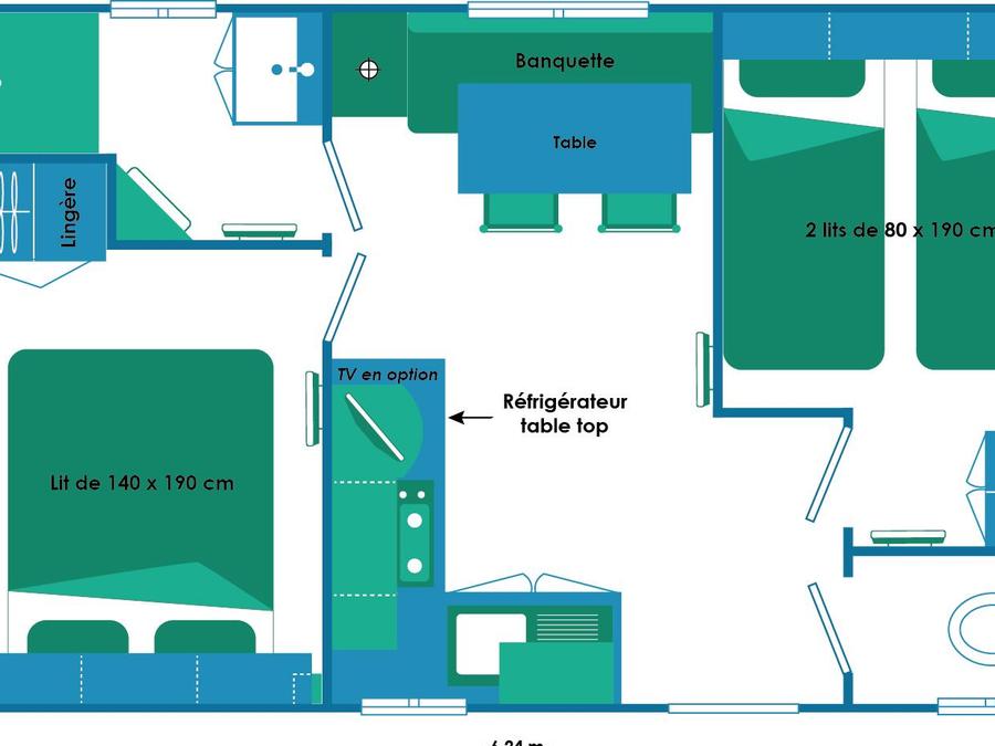 Mobilhome 4 personnes - SUPER VENUS 6