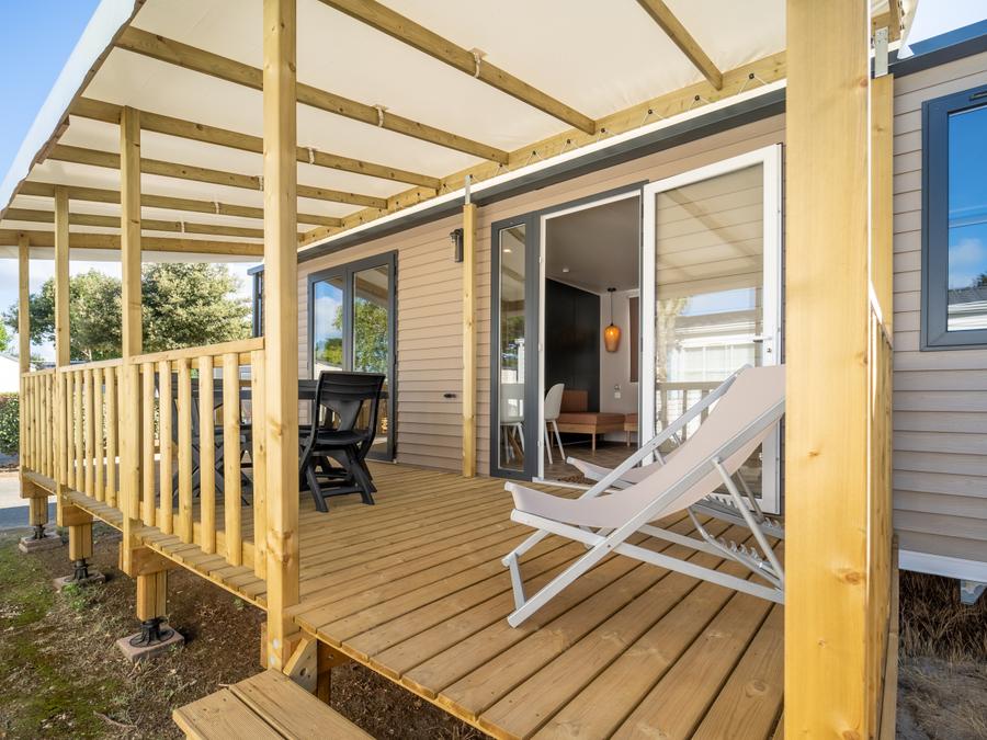 Mobilhome 6 personnes - PREMIUM 3 chambres env 33m² avec terrasse 0