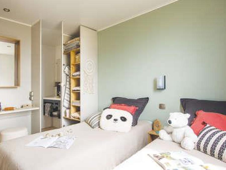Mobilhome 4 personnes - VIP 2 chambres 33m² - Pack-Vip inclus (linge,tv,wifi...) 4