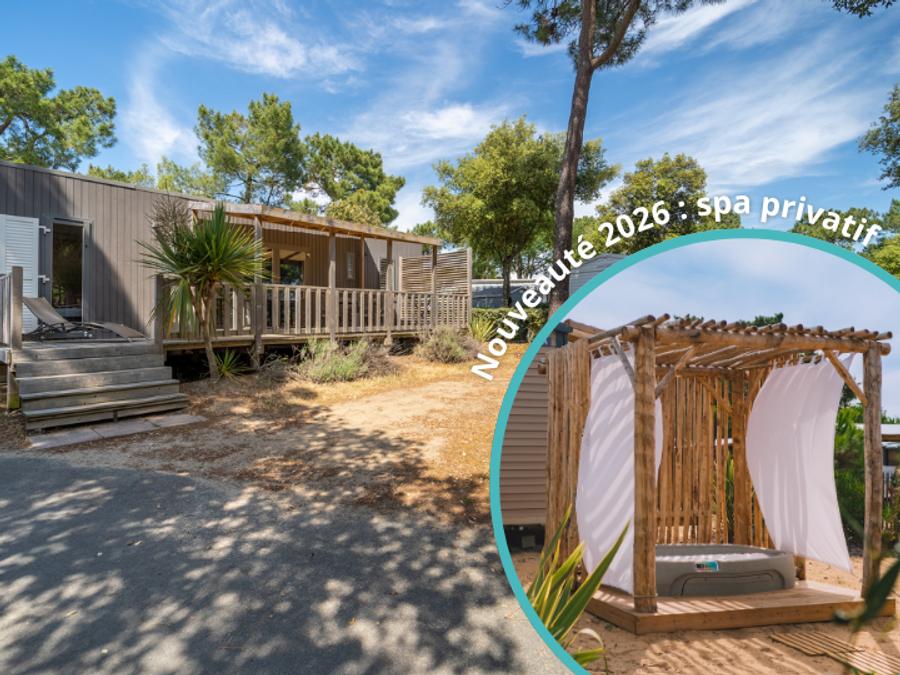 Mobilhome 6 personnes - VIP 3 chambres avec SPA + CLIM *Nouveauté 2026* – Pack VIP inclus (linge,tv,wifi…) 0