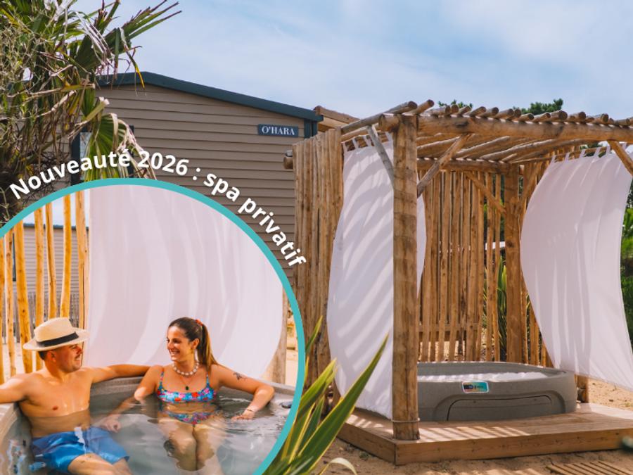 Mobilhome 4 personnes - VIP 2 chambres avec SPA + CLIM *Nouveauté 2026* - Pack VIP inclus (linge,tv,wifi...) 2