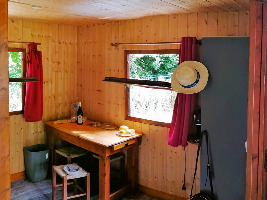 Chalet 4 personnes - Chalet 13m² - 1 chambre - sans sanitaires 1/4 pers. 7