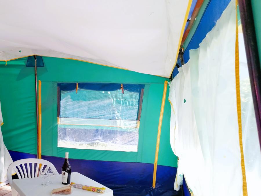 Bungalow toilé 6 personnes - Tente bungalow 25m² - 2 chambres - sans sanitaires 4/6 pers 8