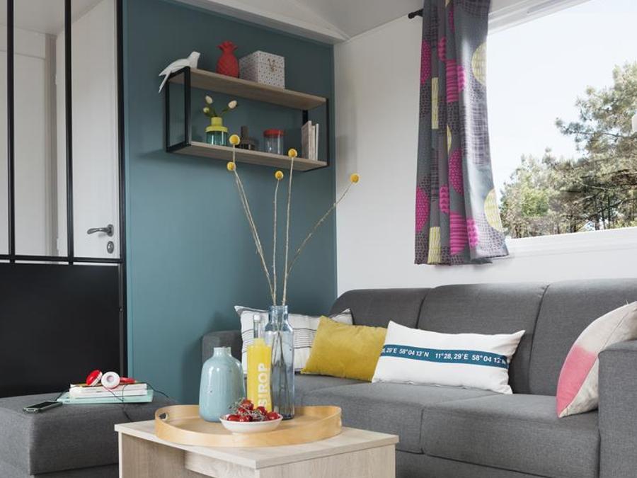 Bungalow 6 personnes - Bungalow Châtaignier 32 m² avec terrasse bois 2