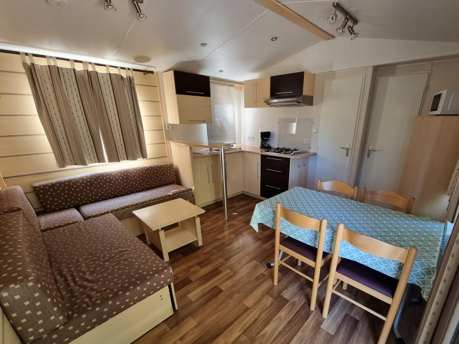 Mobilhome 4 personnes - Mobil-home Standard 30m² - 2 chambres + Terrasse 10m² + TV + Clim 4 pers 2