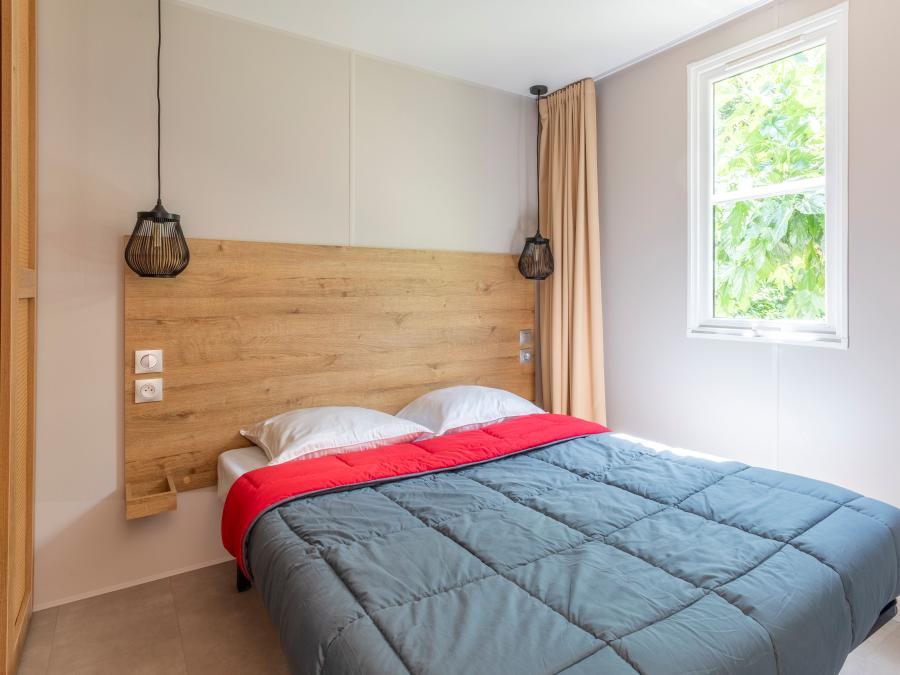 Mobilhome 6 personnes - Mobil-home Premium 33m² 3 chambres + Terrasse 15m² + TV + Clim + Lave-vaisselle 10