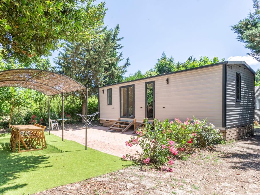 Mobilhome 6 personnes - Mobil-home Premium 33m² 3 chambres + Terrasse 15m² + TV + Clim + Lave-vaisselle 8