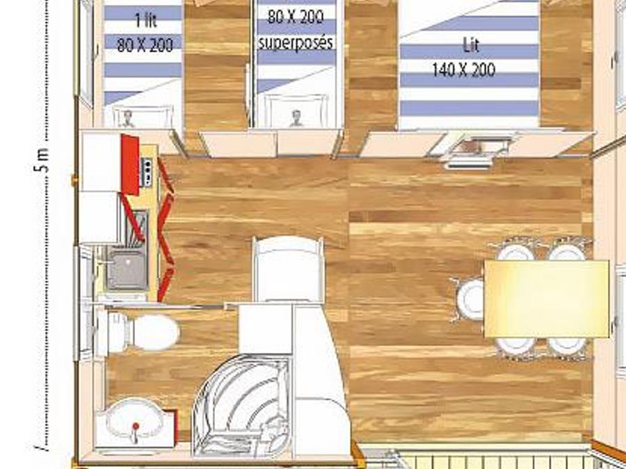 Chalet 5 personnes - Morea 8