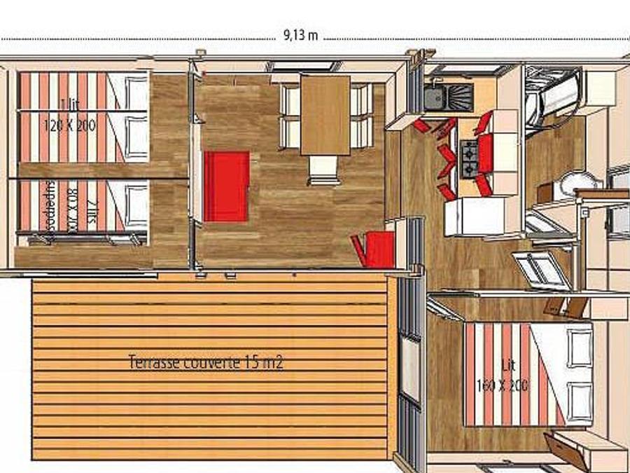 Chalet 6 personnes - Lagon 5