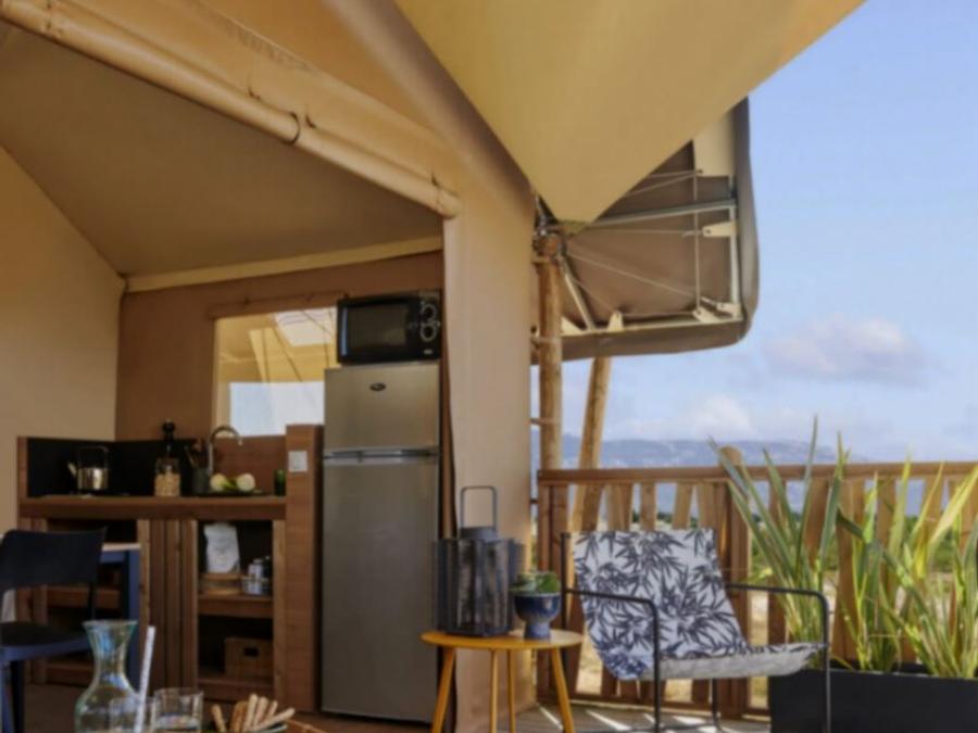 Tente en toile et en bois 4 personnes - Tente Lodge 2 ch 4 pers 8