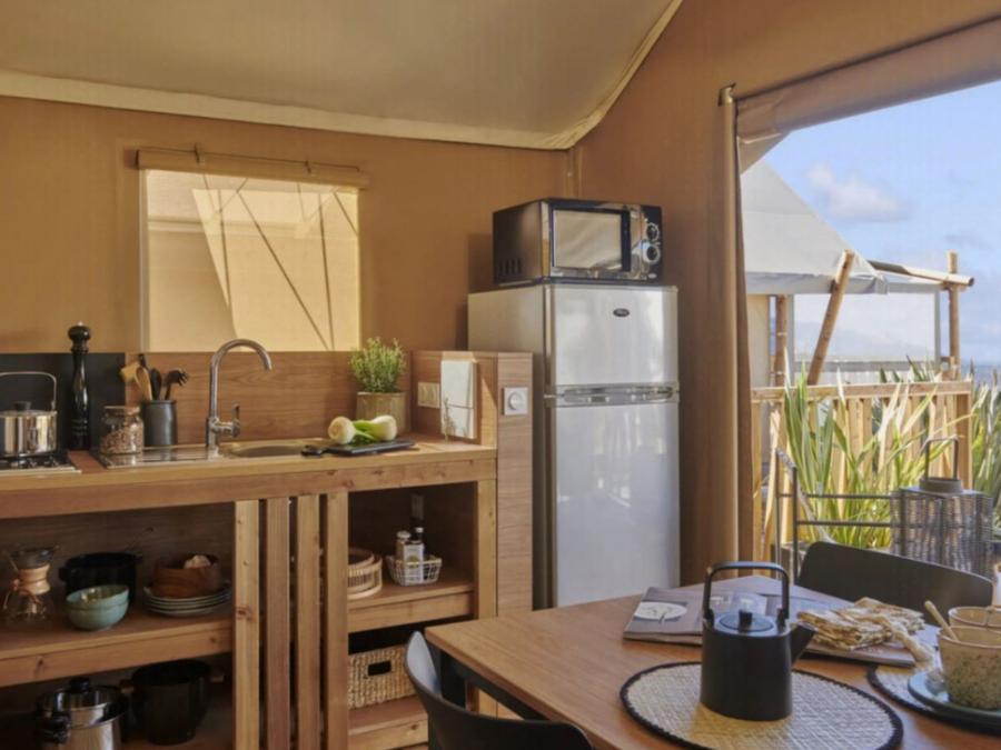 Tente en toile et en bois 4 personnes - Tente Lodge 2 ch 4 pers 9