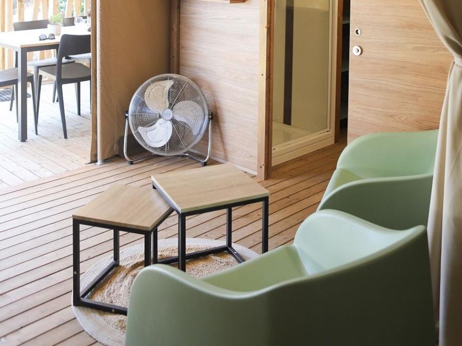 Tente en toile et en bois 4 personnes - Tente Lodge 2 ch 4 pers 6
