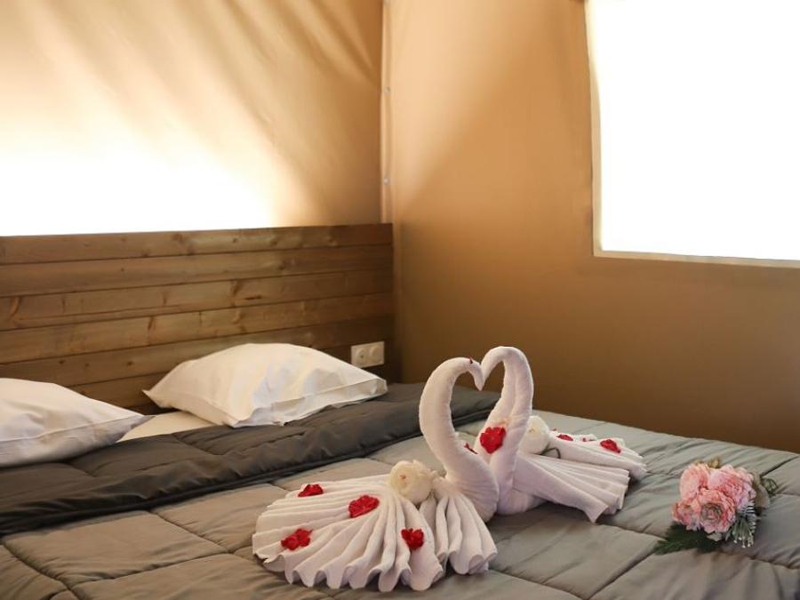Tente en toile et en bois 4 personnes - Tente Lodge 2 ch 4 pers 5