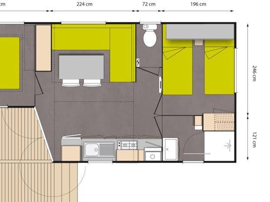 Mobilhome 4 personnes - OHARA Confort - 2 chambres 8