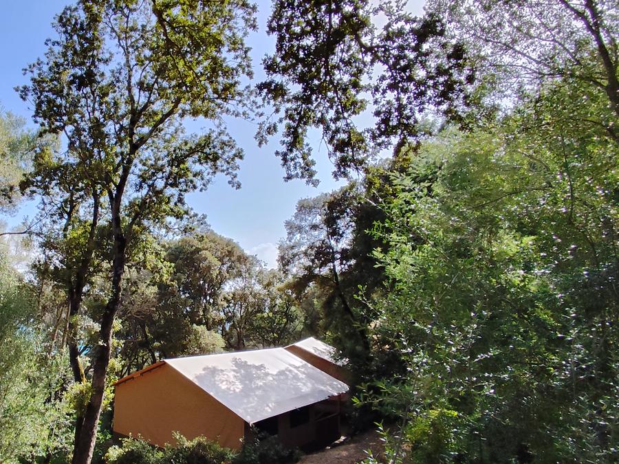 Tente en toile et en bois 5 personnes - Tente Lodge VICTORIA - 2 chambres 8