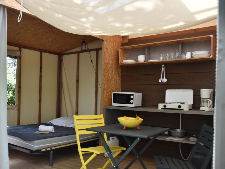 Tente en toile et en bois 4 personnes - Maori 2 pièces 4 personnes 4
