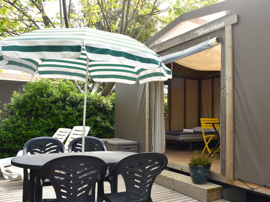 Tente en toile et en bois 4 personnes - Maori 2 pièces 4 personnes 0