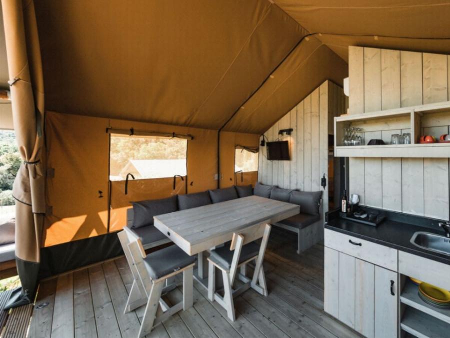 Tente en toile et en bois 4 personnes - Woodlodge 4 personnes (2 chambres) 3