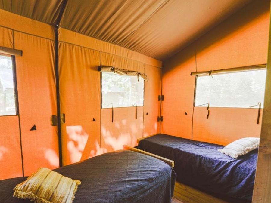 Tente en toile et en bois 4 personnes - Woodlodge 4 personnes (2 chambres) 5