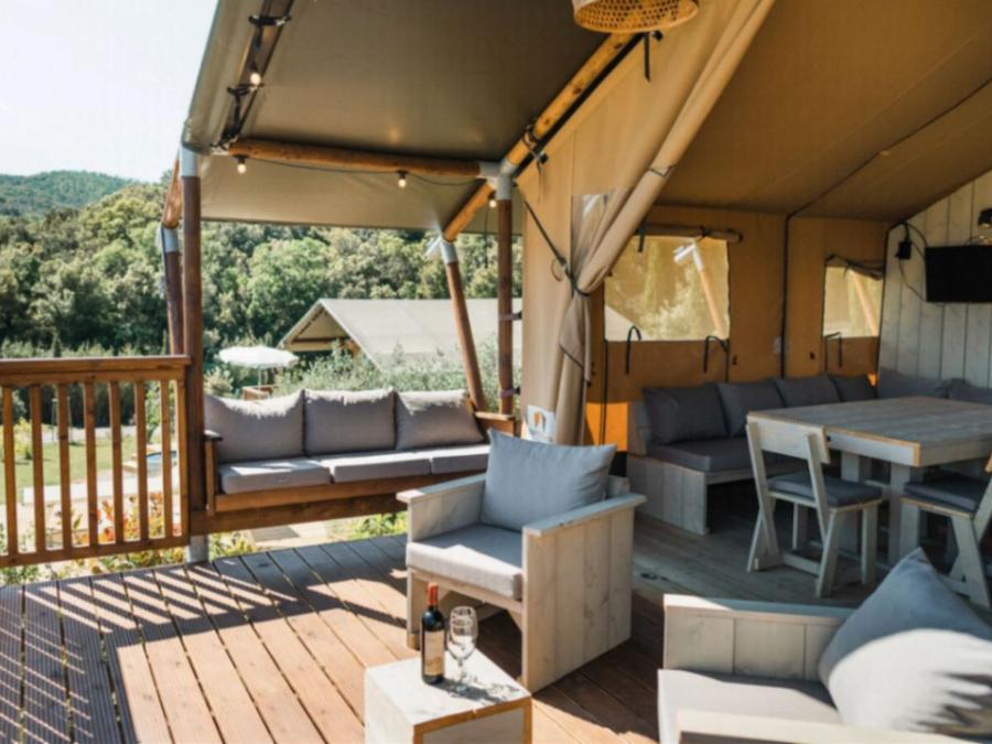 Tente en toile et en bois 4 personnes - Woodlodge 4 personnes (2 chambres) 0