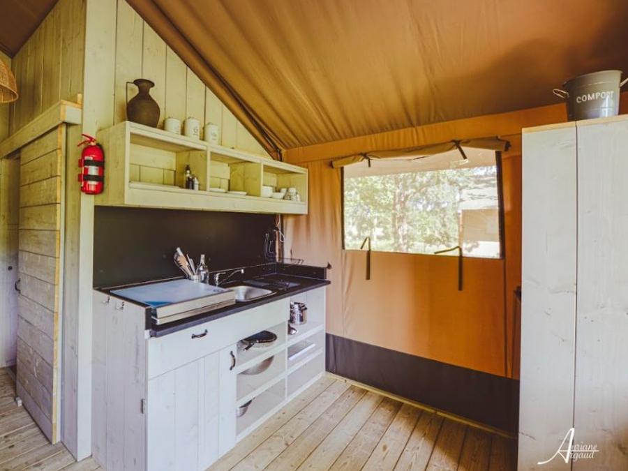 Tente en toile et en bois 4 personnes - Woodlodge 4 personnes (2 chambres) 4