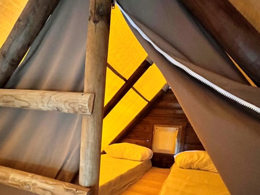 Tente en toile et en bois 6 personnes - LA TENTE DU TRAPPEUR HABITAT 10