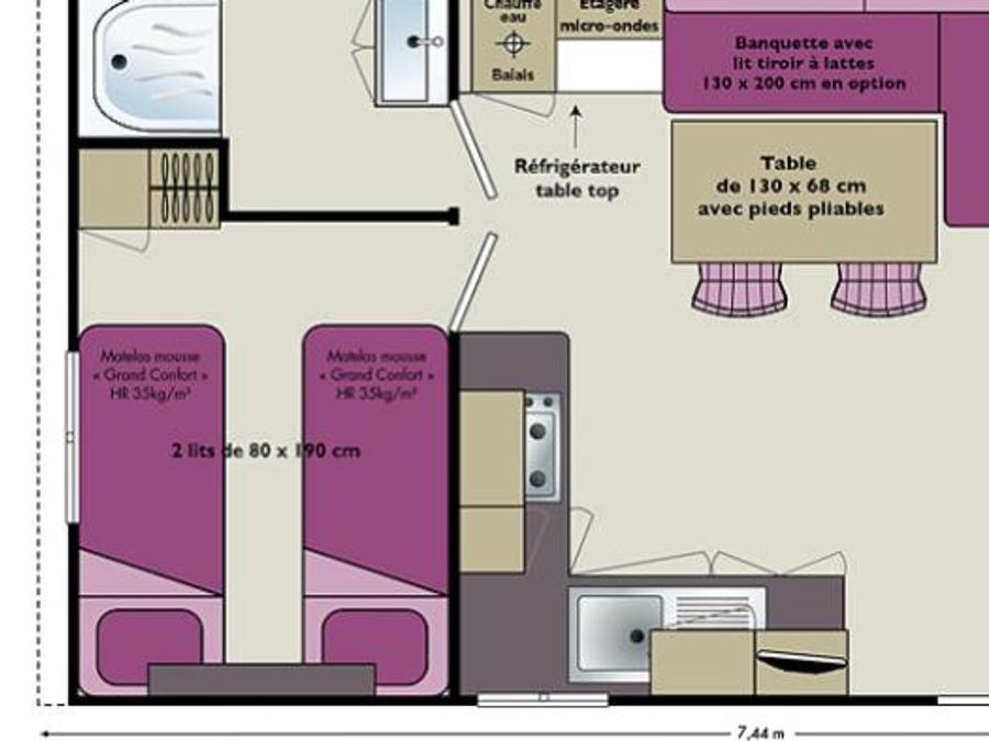 Mobilhome 5 personnes - CANDOUR 29 M² 6
