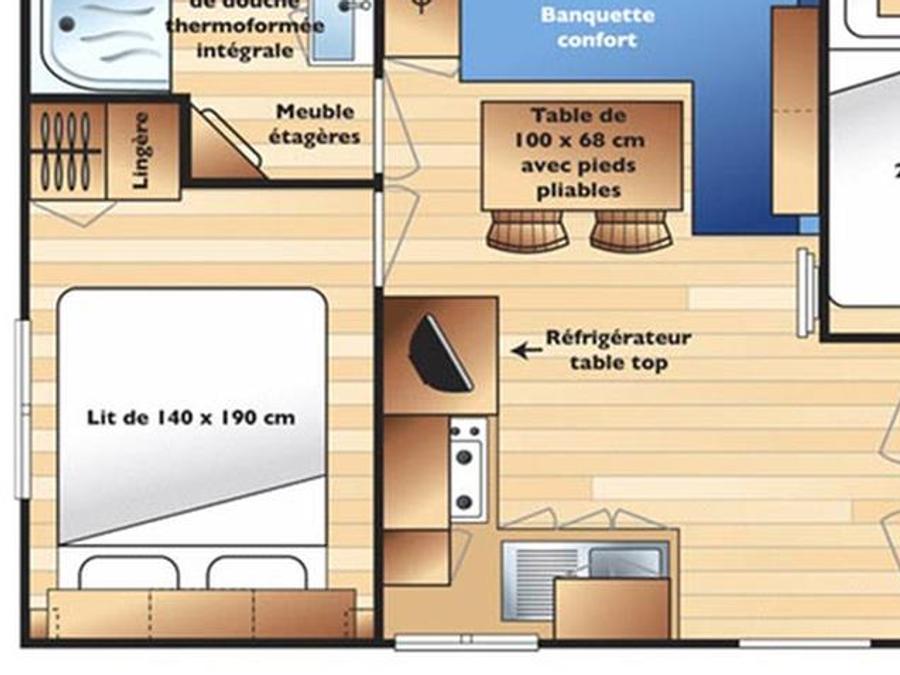 Mobilhome 4 personnes - LIZERT STANDARD 24 M² 7