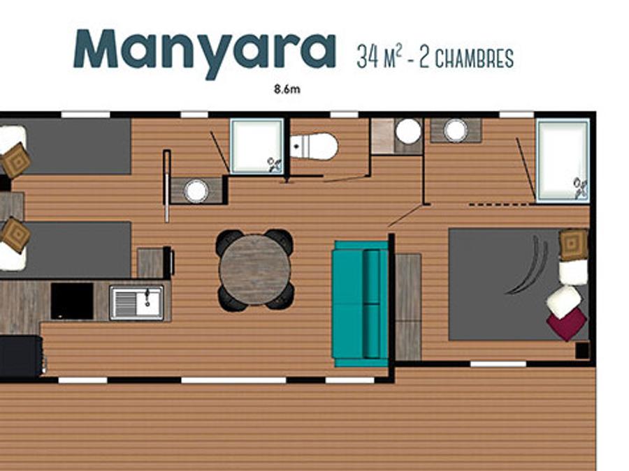 Chalet 4 personnes - Eco-Lodge Manyara 34 m² 9
