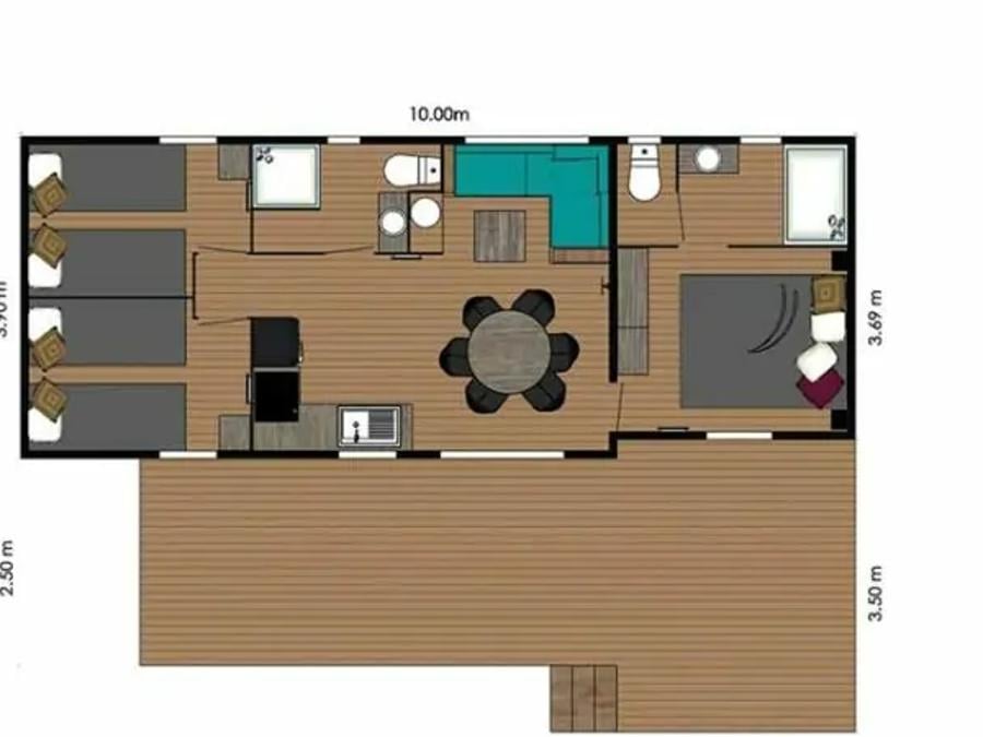 Chalet 4 personnes - Eco-Lodge Manyara 34 m² 4