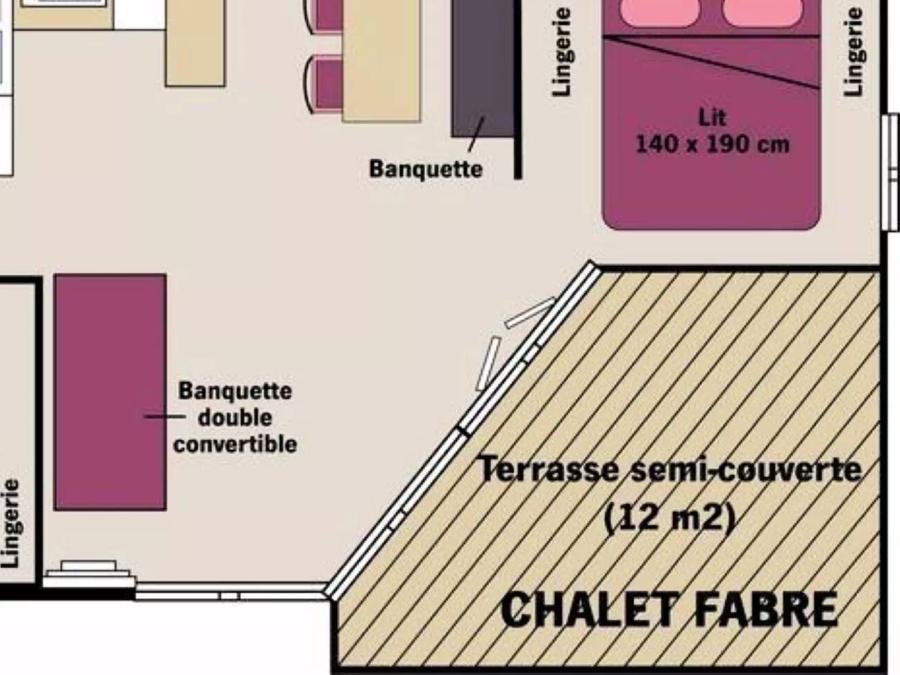 Chalet 6 personnes - Chalet XL 3 Pièces 4/6 Personnes + TV 6