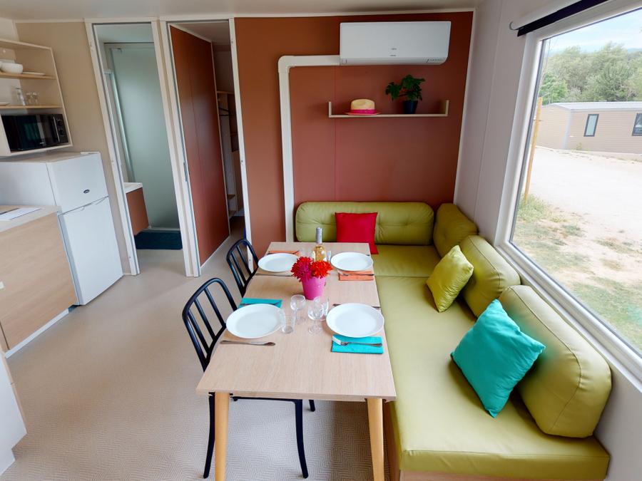 Mobilhome 4 personnes - Cottage Etang - 27m² - 2 chambres 3