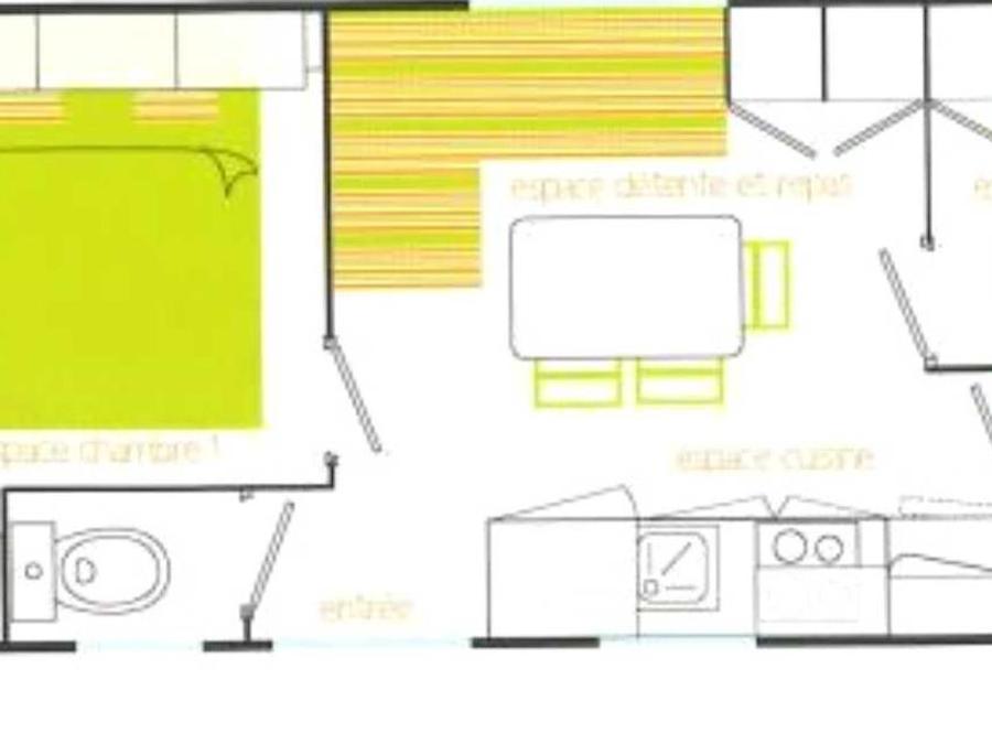 Mobilhome 4 personnes - Confort Climatisé - 2 chambres 6