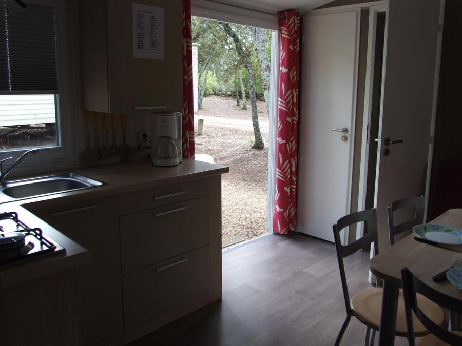 Mobilhome 4 personnes - MOBIL HOME Confort Climatisé - 2 ch - 3.40 x 7.80m / Chêne Vert 1