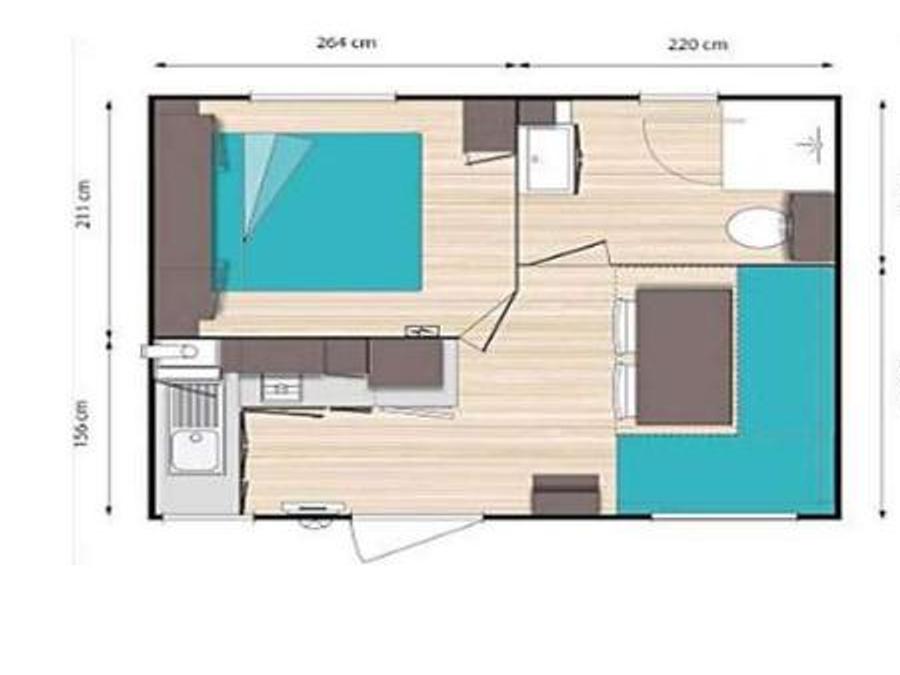 Mobilhome 2 personnes - Twin 13
