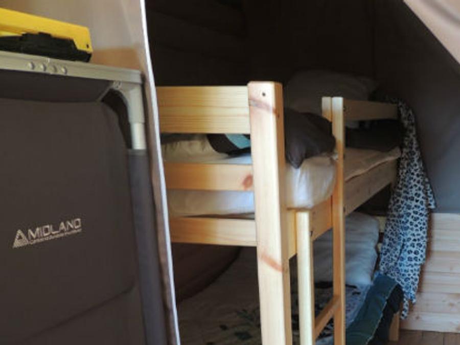 Tente en toile et en bois 4 personnes - Safari, 2 chambres (sans sanitaires) 3