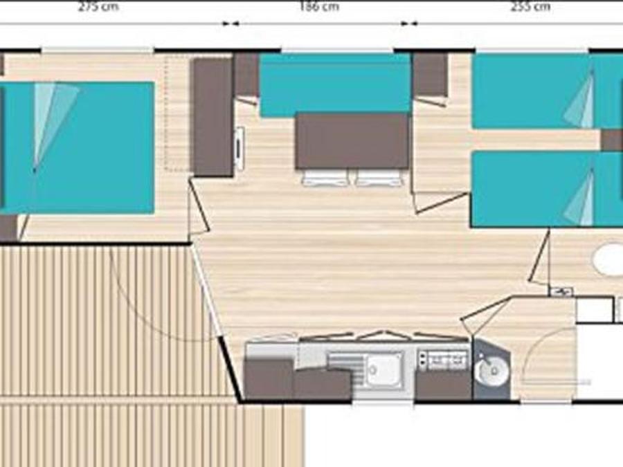 Mobilhome 4 personnes - Sunny- 2 chambres 9