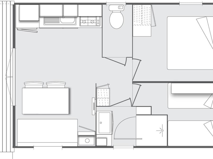 Mobilhome 5 personnes - Evasion, 2 chambres 11