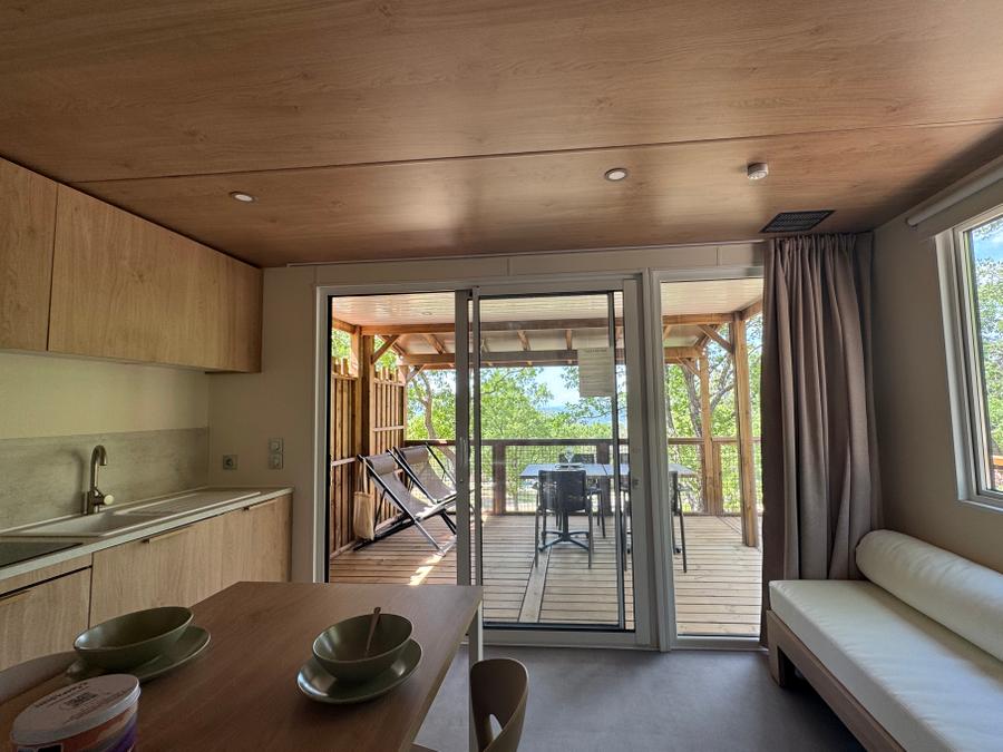 Hébergement 4 personnes - Mobil home Cottage Premium 2 Chambres - climatisation - Lave vaiselle 9