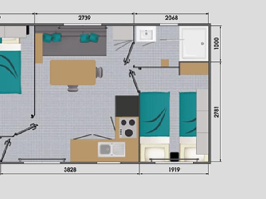 Mobilhome 4 personnes - Confort+ 2 Chambres 4 personnes 2