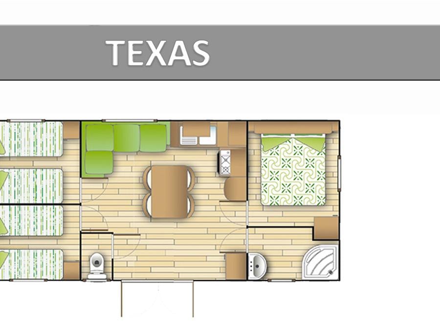 Mobilhome 8 personnes - TEXAS ECO. 8