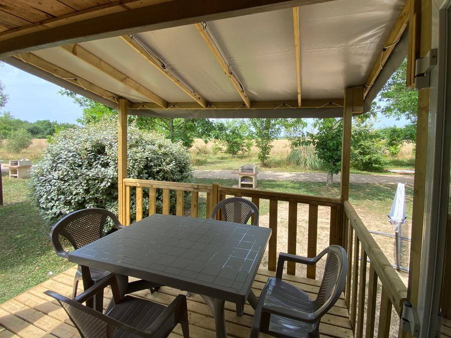 Bungalow 4 personnes - 2 chambres climatisé - 33m2 + terrasse couverte 2